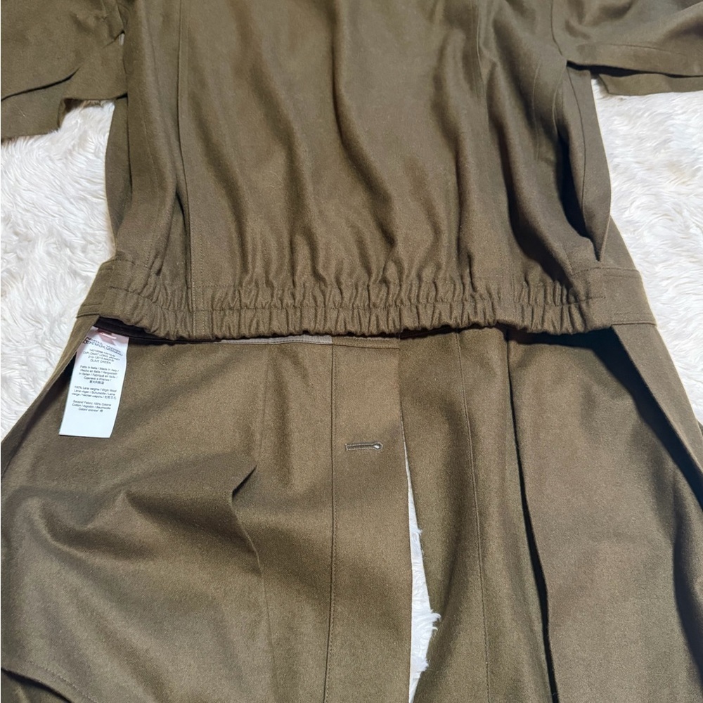 Vivienne Westwood by Andreas Kronthaler Diplomat Long Jacket in Olive Green - 6 - Picture 8 of 11
